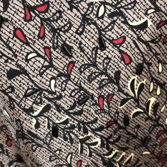 Vintage ADRIANNA PAPELL Beaded Silk Dress sz 8 - Picture 3 of 8